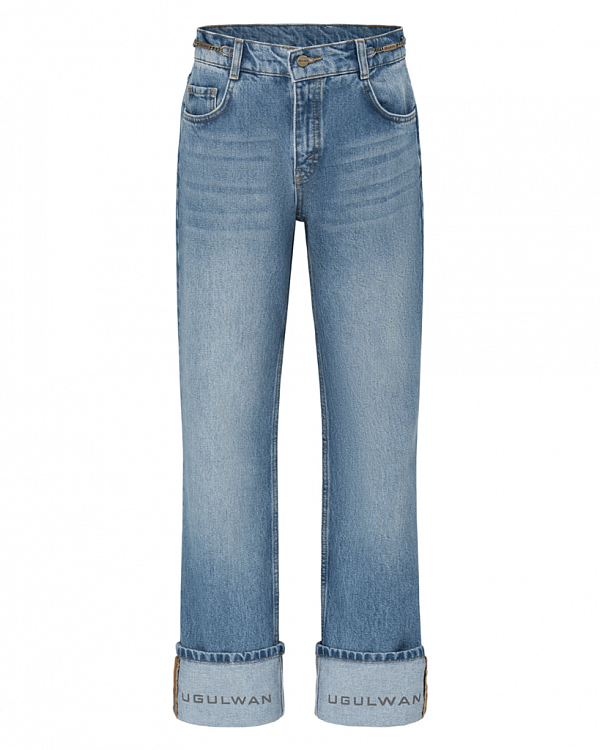ДЖИНСЫ BLUE JEANS LOGO UGULWAN